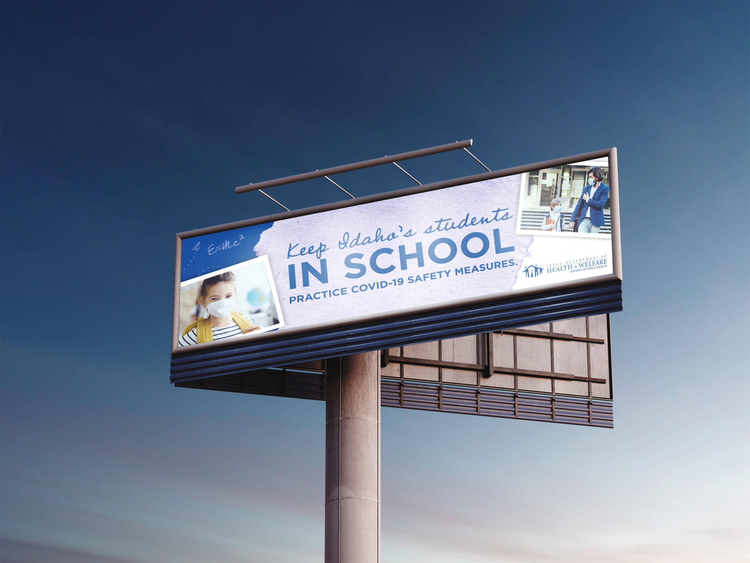 Back To School Billboard Design, Keep Idaho's Students In School