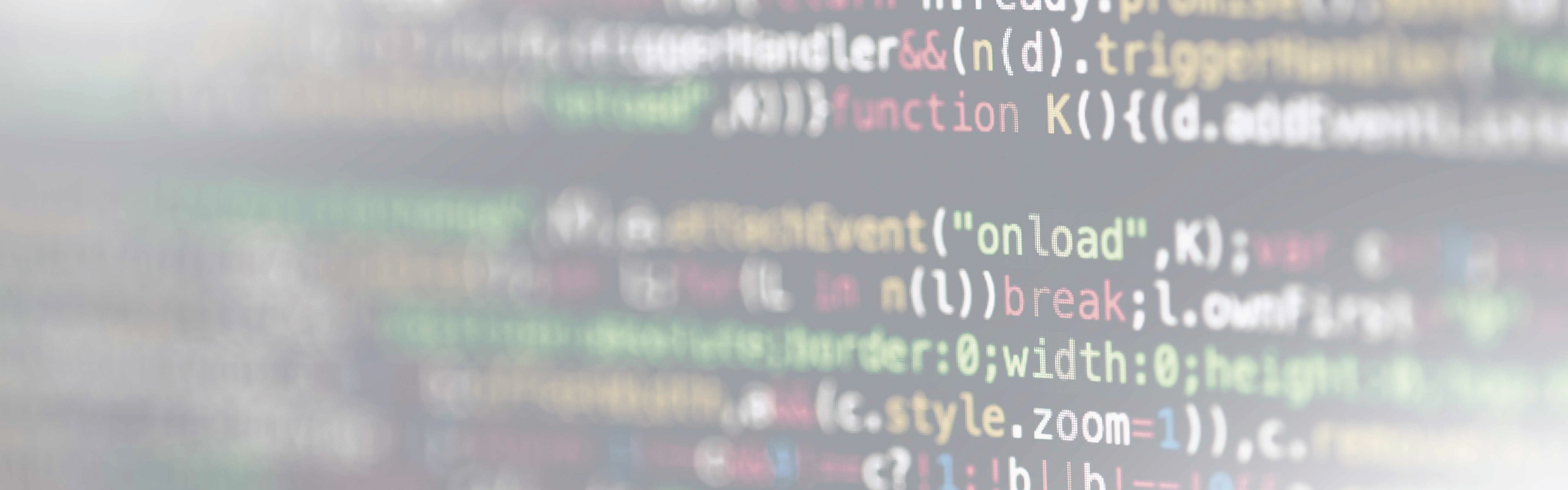 Web development code on a screen